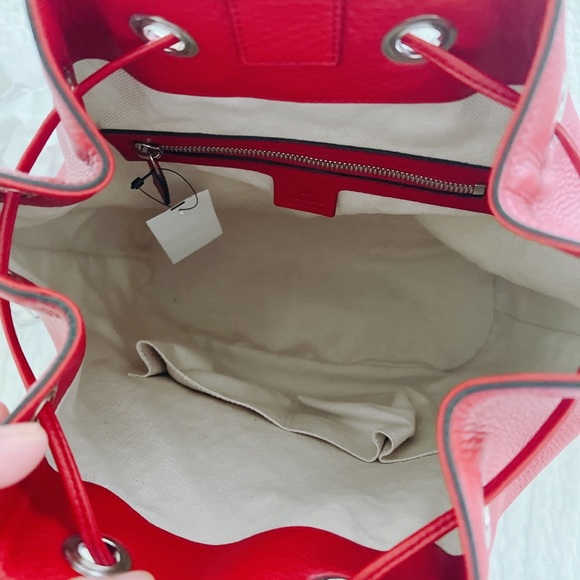 Gucci Soho Leather Drawstring Backpack - Picture 6 of 7